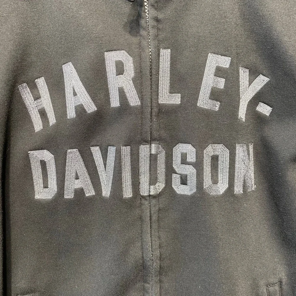 Harley Davidson Softshell Hooded Jacket Mens L Black 3M Reflective 97105-22VM